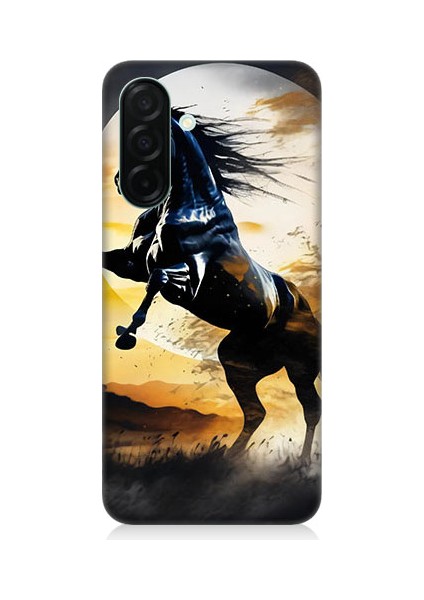 Samsung Galaxy A26 Uyumlu Şaha Kalkmış At Desenli Silikon Kılıf