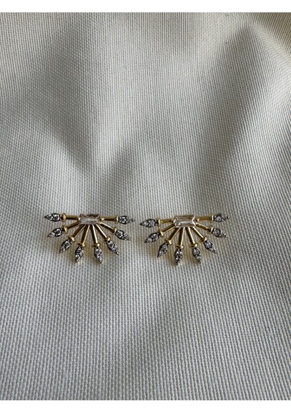 Özel Seri Çift Renkli Taşlı Küpe modelleri