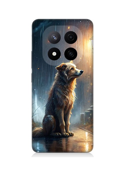 Redmi Note 14 Pro Plus Uyumlu Yağmurlu Sokak Desenli Silikon Kılıf