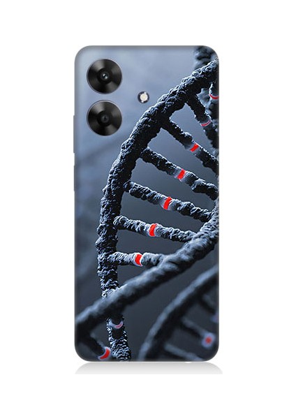 Realme Note 60 Uyumlu Dna Sarmalı Desenli Silikon Kılıf