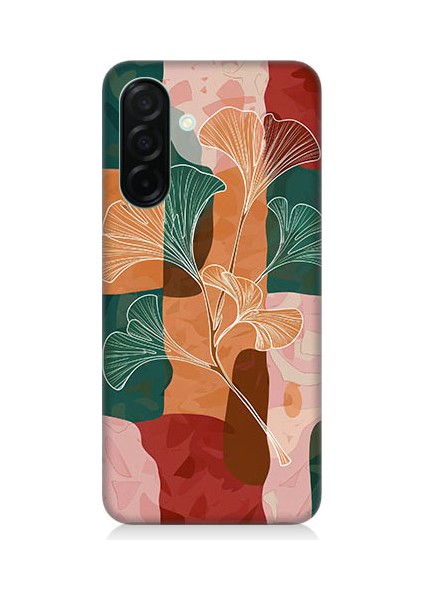 Samsung Galaxy A36 Uyumlu Soyut Yapraklar Desenli Silikon Kılıf