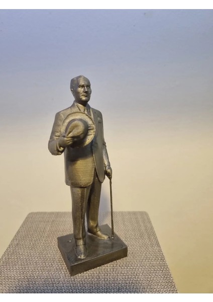 Atatürk Bastonlu Şapkalı Figür 11CM