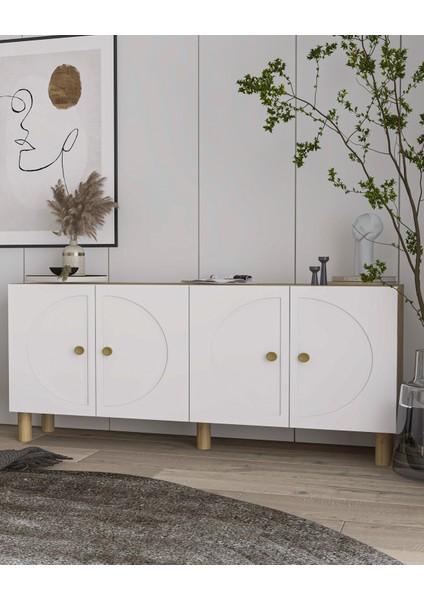 Incict (KB150) Bohem Konsol Safirmeşe-Beyaz