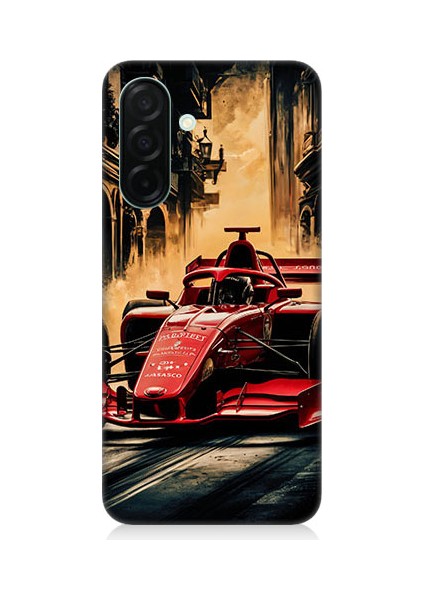 Samsung Galaxy A56 Uyumlu Formula Araba Desenli Silikon Kılıf