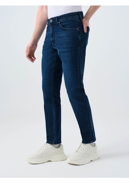 Koyu Lacivert Erkek Jean Pantolon LF2039437 fırsatları
