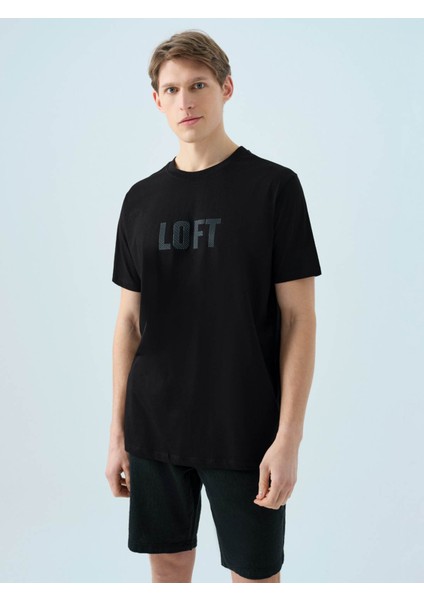 Siyah Erkek T-Shirt LF2038461 modelleri