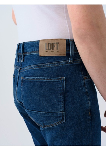 Koyu Lacivert Erkek Jean Pantolon LF2039438 fiyatları
