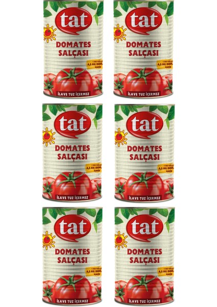 Domates Salçası Teneke 4300 gr x 6 Adet