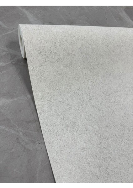 Grandeco Kendinden Desenli Düz Beyaz Kırçıllı Kendinden Desenli Ithal Duvar Kağıdı - 5 M² - Tutkal Dahil - 156218
