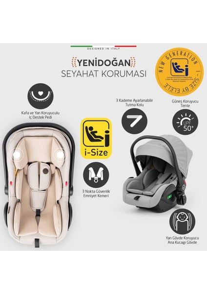 Hera Travel Sistem Bebek Arabası Silver Gri fırsatları