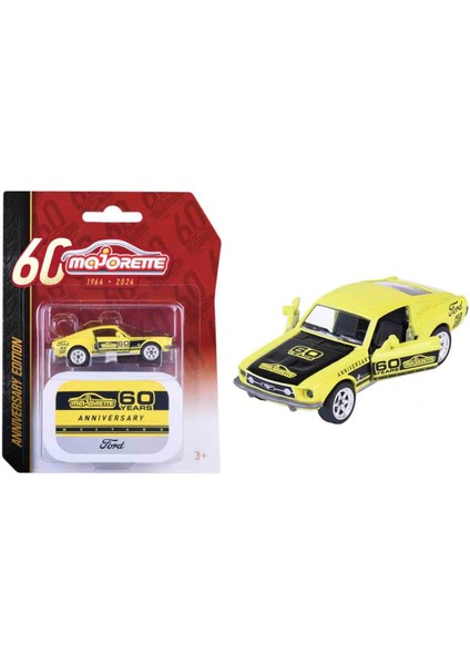1:64 Majorette Anniversary Edition Deluxe Die Cast Model Araba - Ford Mustang