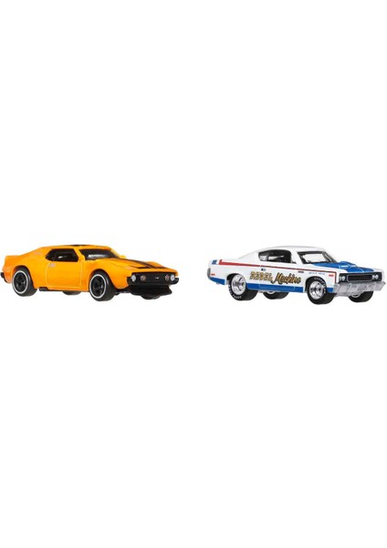 1:64 Hot Wheels Premium Car Culture 2'li Paket HBL96 - JBL06 71 Amc Javelin ve Amc Rebel Machine