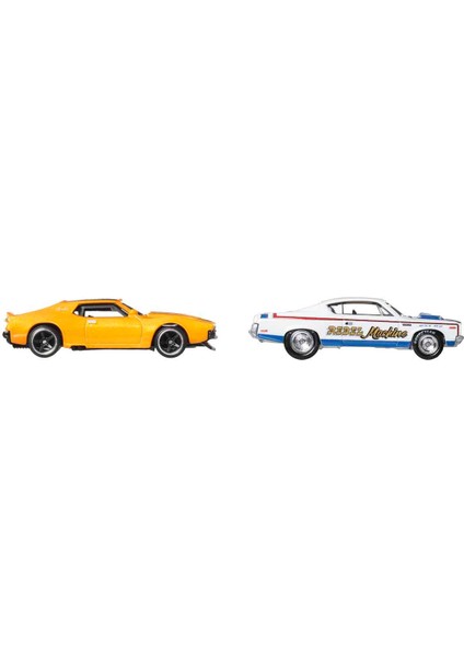1:64 Hot Wheels Premium Car Culture 2'li Paket HBL96 - JBL06 71 Amc Javelin ve Amc Rebel Machine