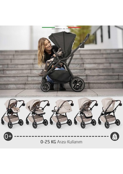 Hera Travel Sistem Bebek Arabası Silver Bej fiyatları