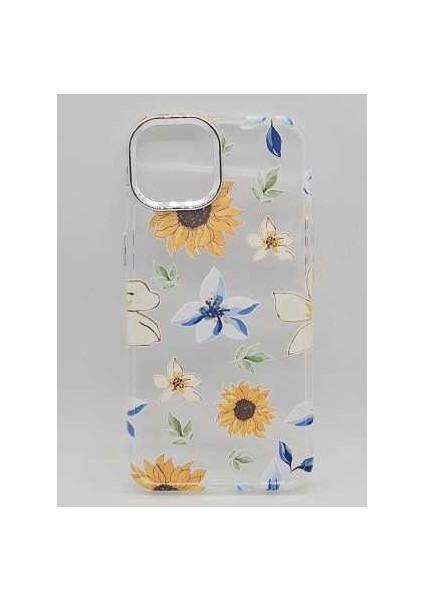 IPHONE 15 Pro Max Özel Çiçek Tasarımlı Lüks Silikon Kılıf