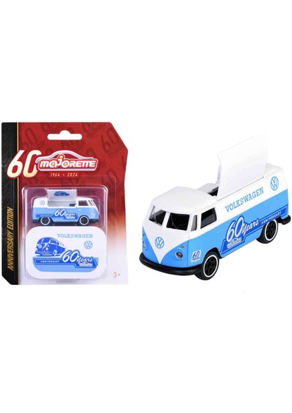 1:64 Majorette Anniversary Edition Deluxe Die Cast Model Araba - Vw T1 Foodtruck