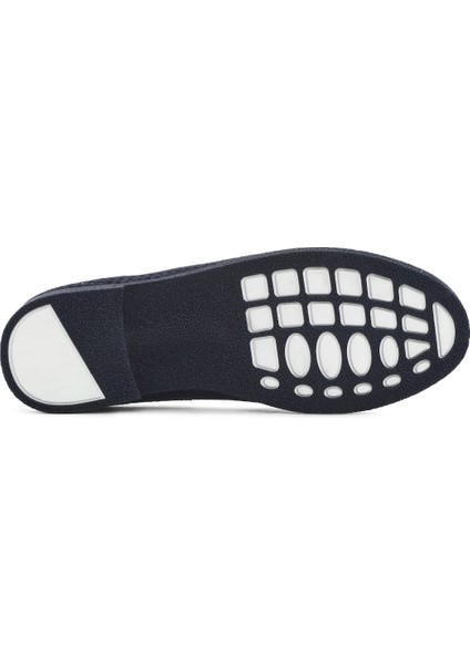 Kadın Lacivert Süet Deri Loafer 25SFD510410