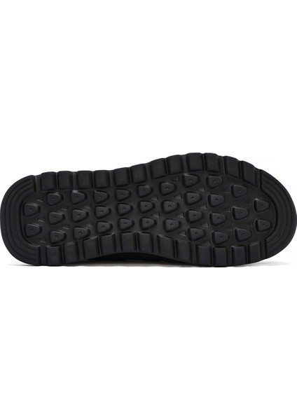 Erkek Siyah Bağcıklı Deri Sneaker 25SFD641114