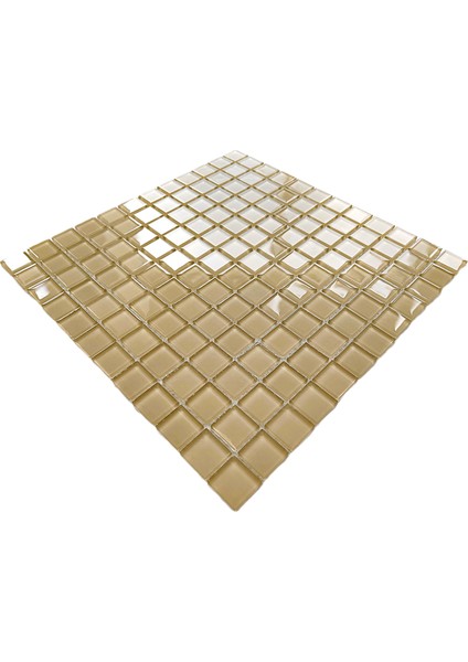 Mutfak Tezgah Arası, Havuz, Banyo, Sauna, Spa, Iç ve Dış Dekorasyonda Tüm Yüzeyler Için, 23X23MM. Krem Renk, 30X30CM. Fileli Kristal Mozaik. modelleri