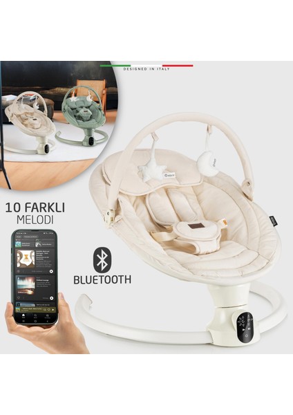 Sette Elektrikli Otomatik Sallanan Ana Kucağı Bej modelleri