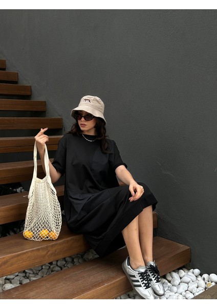 Kadın Siyah Ambra Garnili Elbise 29070