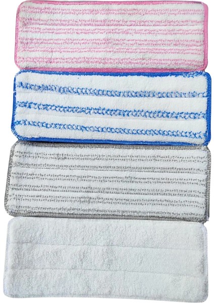 Mikrofiber Tablet Mop Yedek Bezi4 Lü Set Yüksek Kaliteli Mikrofiber Yedek 33*12,5 cm