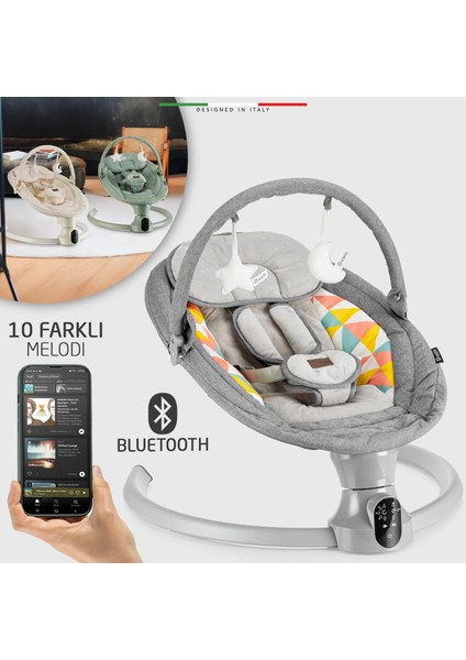 Sette Elektrikli Otomatik Sallanan Ana Kucağı Gri modelleri