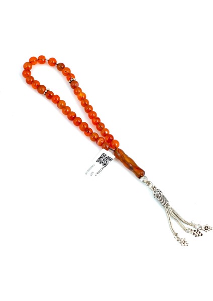 Akik Doğaltaş Tesbih Gümüş 3'Lü Üzüm Salkımı Püskül fiyatları