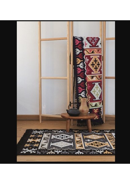 Home Çift Taraflı Kilim Makinede Yıkanabilir Modern Desenli 80X150CM