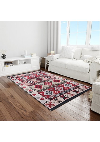 Home Çift Taraflı Kilim Makinede Yıkanabilir Modern Desenli 80X150CM