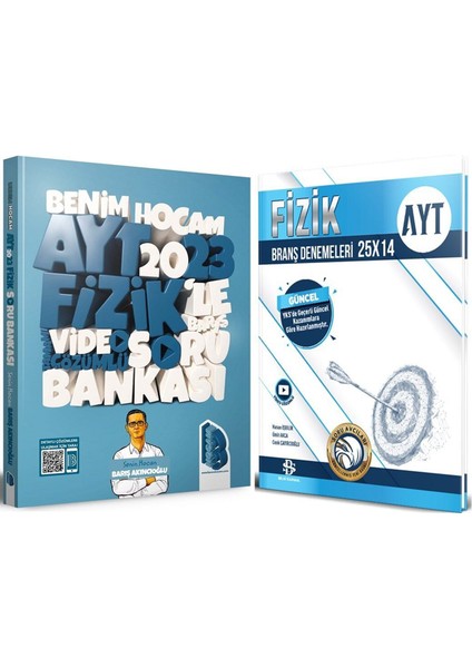 Benim Hocam 2023 Ayt Fizik Soru Bankası ve Bilgi Sarmal Deneme Seti 2 Kitap