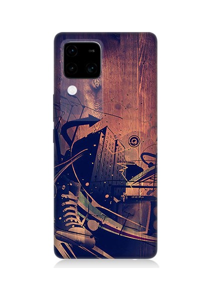 Vivo V30 Uyumlu Karanlık Tiyatro Desenli Silikon Kılıf