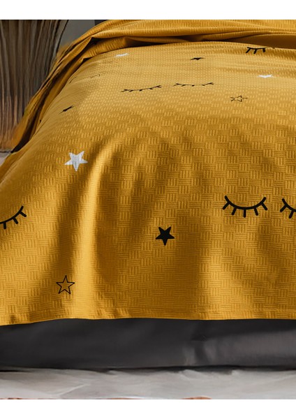 Doğal Pike Baskılı Mega King 260X230CM Dide Sarı fiyatları