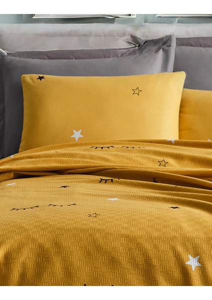 Doğal Pike Baskılı Mega King 260X230CM Dide Sarı modelleri