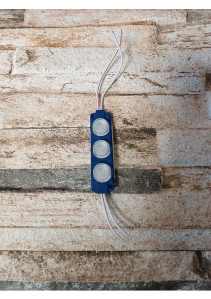 Camlı Parmak LED Lamba Mavi 12 Volt Su Geçirmez