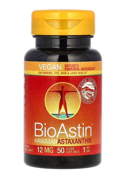 , Hawaiian Astaxanthin, 12 Mg, 50 Vegan Soft Gels