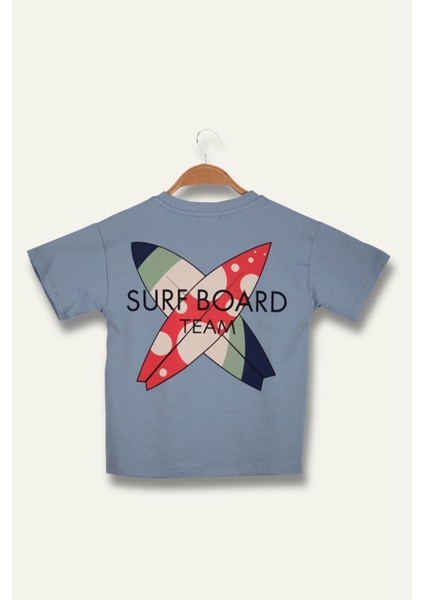 Erkek Çoçuk Sörf Baskılı T-Shirt - Mavi fiyatları