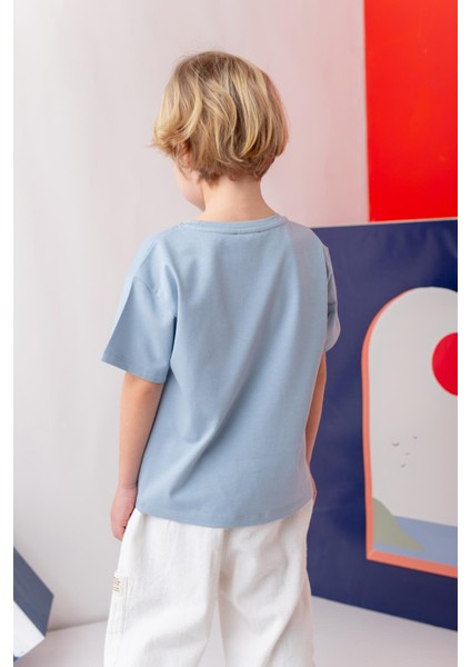 Erkek Çoçuk Future Baskılı T-Shirt - Mavi fiyatları