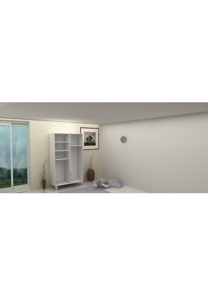 4 Kapaklı Gardırop Parlak Beyaz Mdflam 205 cm *180 cm *53 cm 4KGM003 fiyatları