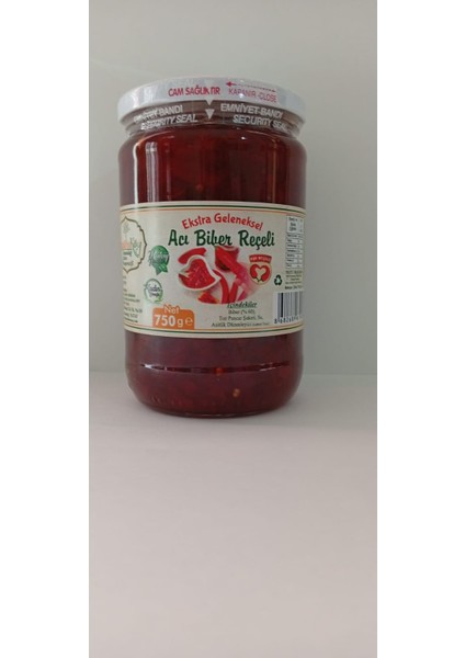 Acı Biber Reçeli (Aşk Reçeli ) -Acı Samandağ Biberi Reçeli 750 gr