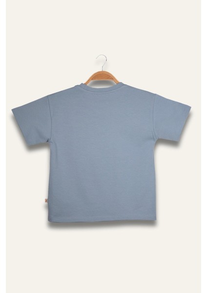 Erkek Çocuk Florida Baskılı T-Shirt - Mavi fiyatları