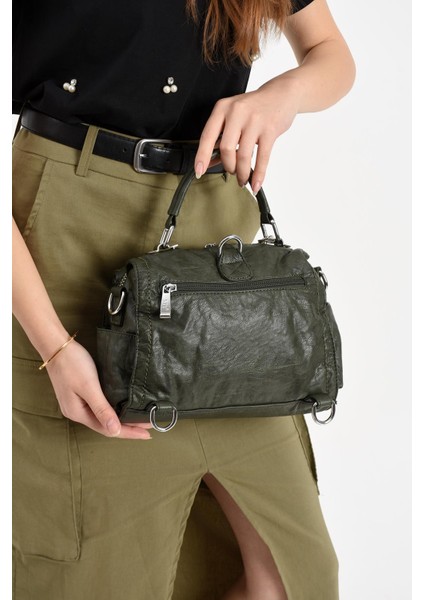 Suni Deri Omuz Çantası Yeşil (Model: 571-13-17E) modelleri