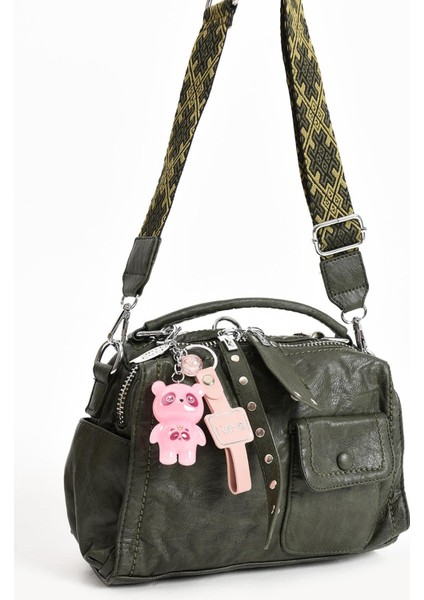 Suni Deri Omuz Çantası Yeşil (Model: 571-13-17E) fırsatları