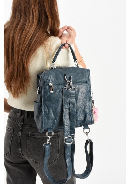 Suni Deri Omuz Çantası Mavi (Model: 571-13-17A) modelleri