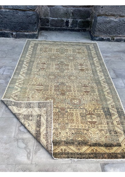 192 x 296 cm Büyük Boy Açık Renkli Boho Stili El Dokuma Modern Dekoratif Kilim