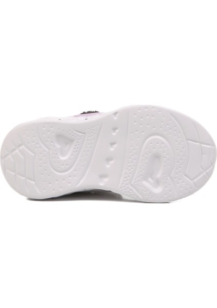 Beyaz Yeşil Cırtlı Işıklı Hafif Kız Çocuk Spor Ayakkabı Ruffon B indirimleri