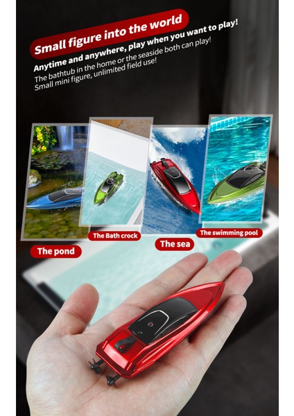 Mini Rc Tekne Çocuklar Için Suya Dalı Uzak Kumandalı Oyuncak (Yurt Dışından)