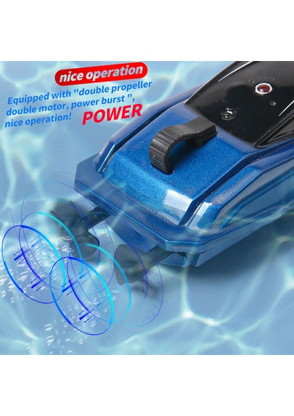 Mini Rc Tekne Çocuklar Için Suya Dalı Uzak Kumandalı Oyuncak (Yurt Dışından)
