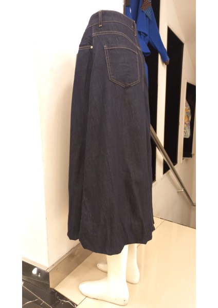 Kadın Altı Büzgülü Uzun Denim Balon Etek fırsatları