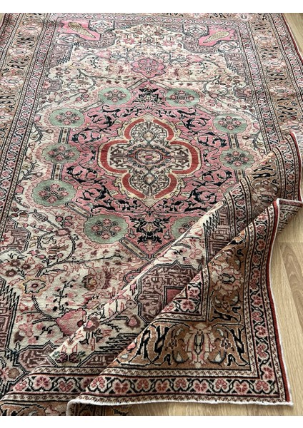 153 x 239 cm El Dokuma Bej - Pembe Antik Halı Geleneksel Büyük Boy Türk Kilim fiyatları